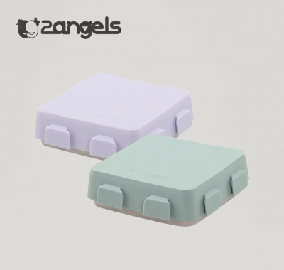 2angels - 矽膠拼圖餐盤 (兩色可選)