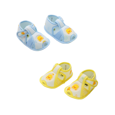 黃色小鴨PiyoPiyo - 格狀嬰兒學步涼鞋(兩色可選)