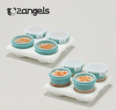 2angels - 矽膠副食品儲存杯 (兩款可選)