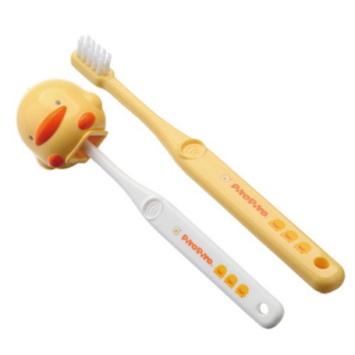 黃色小鴨PiyoPiyo - 造型盒幼兒牙刷組(2入)