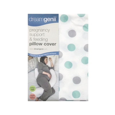 英國 Dreamgenii 多功能孕婦枕-枕套(綠灰點點)
