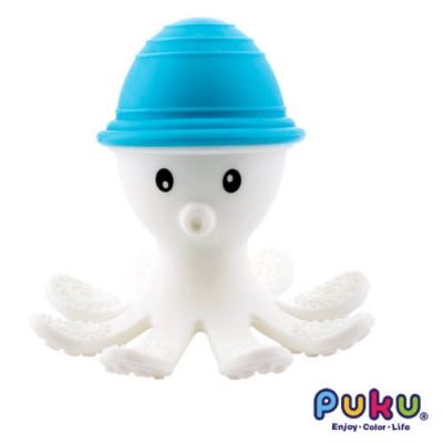 PUKU 藍色企鵝 Octopus固齒器(含織帶)