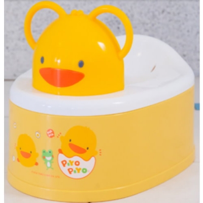 PiyoPiyo黃色小鴨  兩段式功能造型幼兒便器(黃色款)