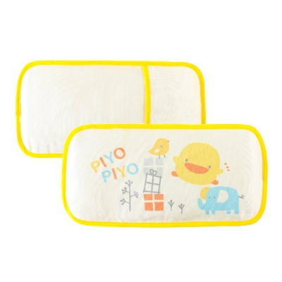 PiyoPiyo黃色小鴨 涼感冰絲嬰幼兒枕