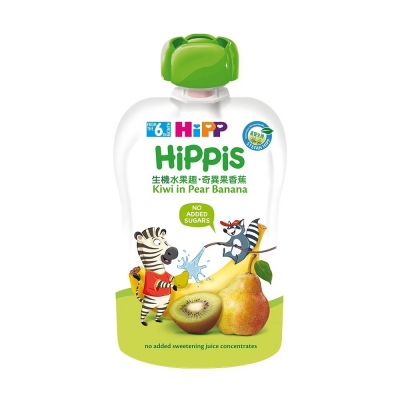 德國 HiPP喜寶生機水果趣-奇異果香蕉100g
