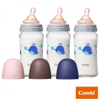 Combi 真實含乳寬口玻璃奶瓶240ml
