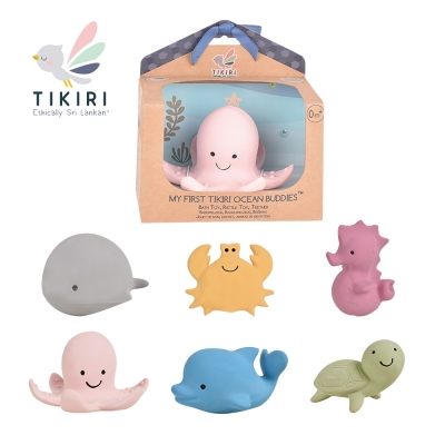 斯里蘭卡TIKIRI 搖鈴固齒玩具-海洋系列【6種可選】