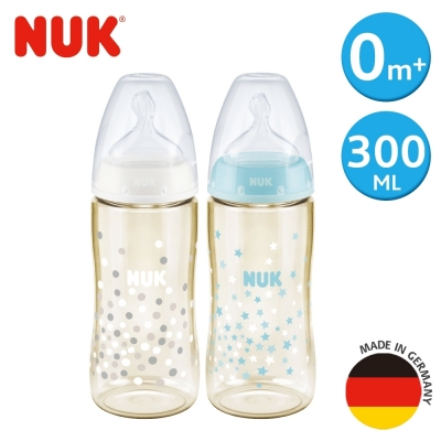 德國 NUK 寬口徑PPSU奶瓶300ML-1號M