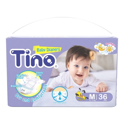 Tino頂級棉柔4D空氣感嬰兒紙尿褲M-36片