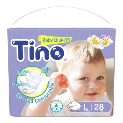 Tino頂級棉柔4D空氣感嬰兒紙尿褲L-28片
