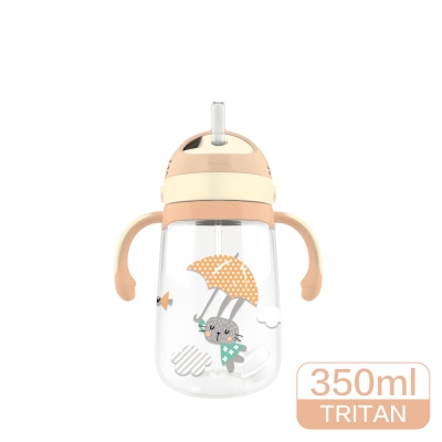 樂扣樂扣 Tritan幼童吸管水壺/旋蓋款/350ml/粉